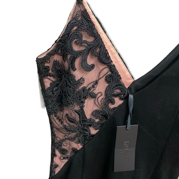 H:ours Keegan Dress Black Noir
One-Shoulder mini Lace Detail Revolve XS - Picture 6 of 11